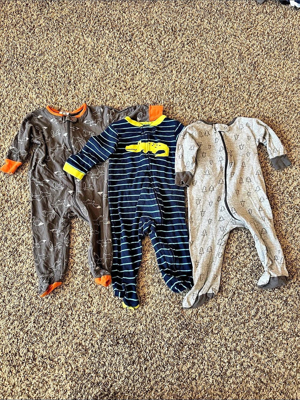 6 month pajama bundle, 6m sleepers